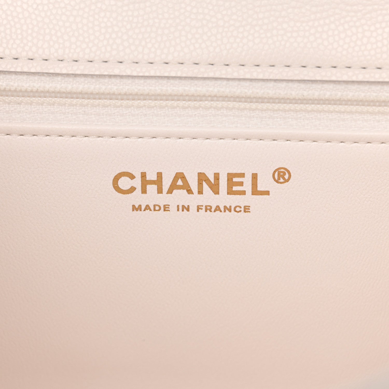 Chanel Caviar Quilted Medium Sweet Classic Flap White 6 of 13