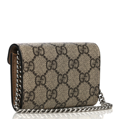 Gucci GG Supreme Monogram Dionysus Coin Purse Taupe 3 of 14