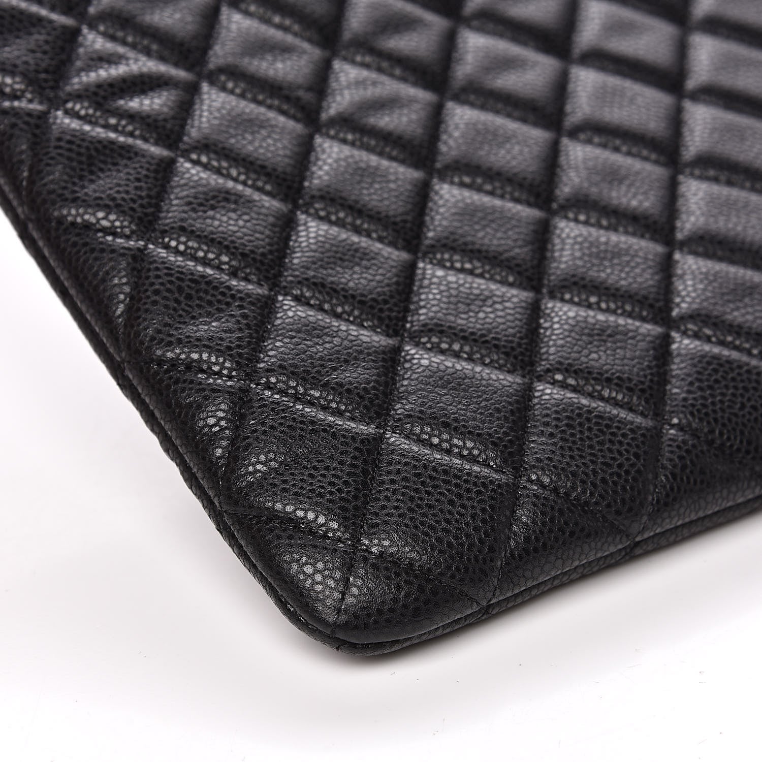 Chanel Caviar Quilted Large Cosmetic Case Black 9 of 10