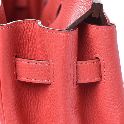 Hermes Taurillon Clemence Birkin 35 Rouge Pivoine 10 of 37