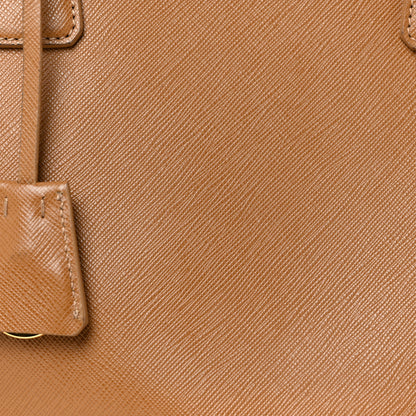 Prada Saffiano Large Galleria Double Zip Tote Caramel 9 of 32