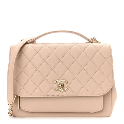 Chanel Caviar Quilted Large Business Affinity Flap Beige 1 of 14
