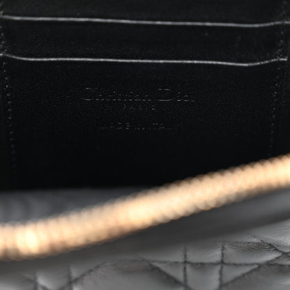 Christian Dior Lambskin Cannage Lady Dior Phone Holder Black 6 of 10