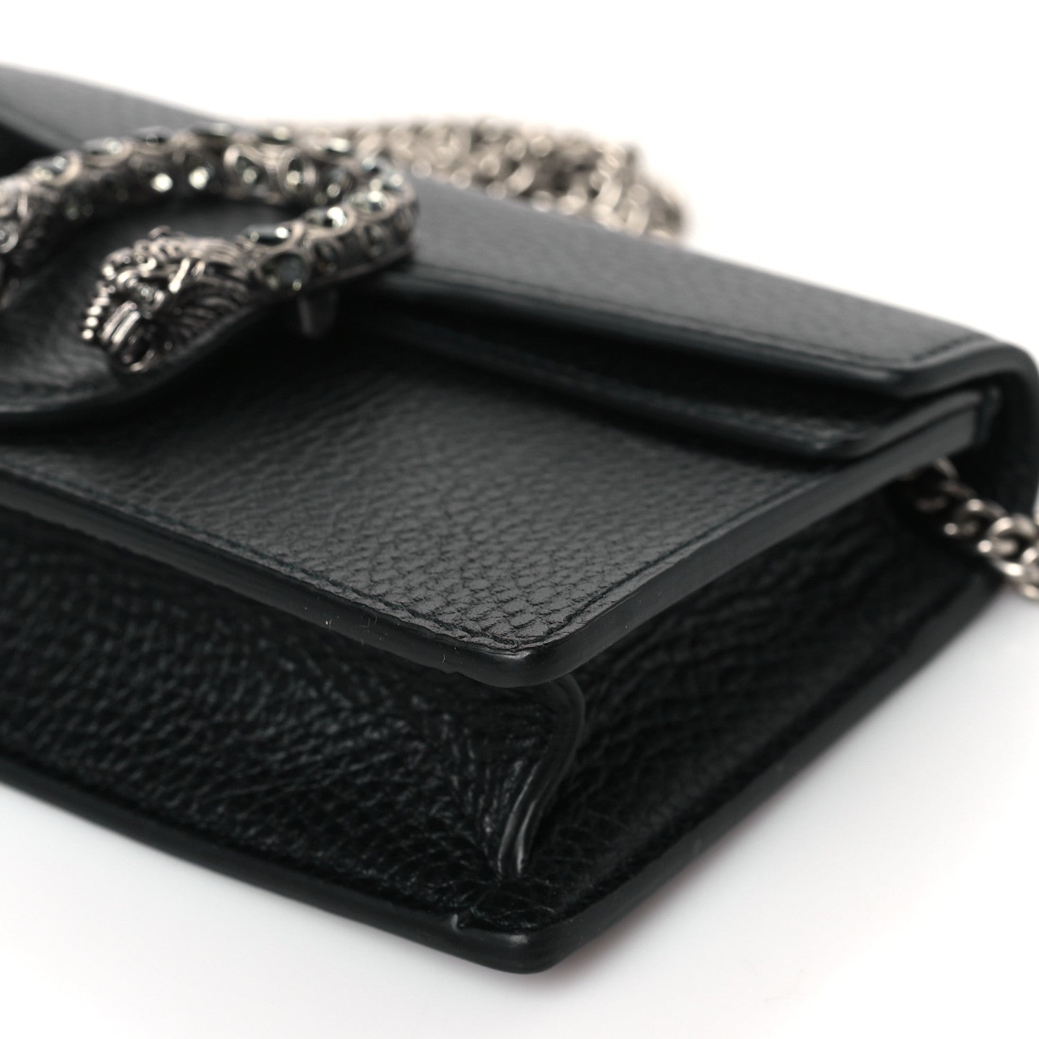 Gucci Calfskin Super Mini Dionysus Shoulder Bag Black 8 of 8