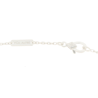Van Cleef & Arpels 18K White Gold Diamond Vintage Alhambra Pendant Necklace 5 of 6