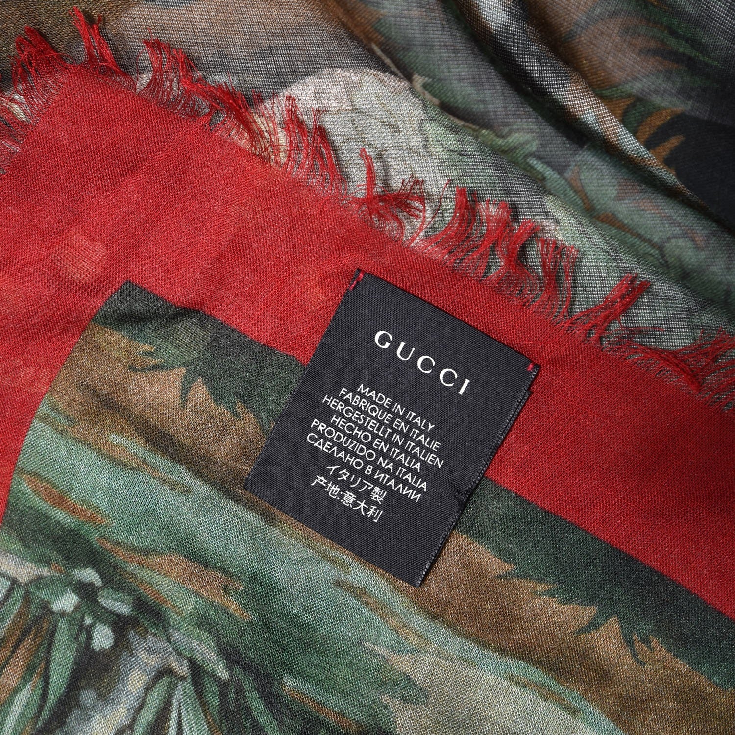 Gucci Silk Tian Square Scarf Multicolor 5 of 5