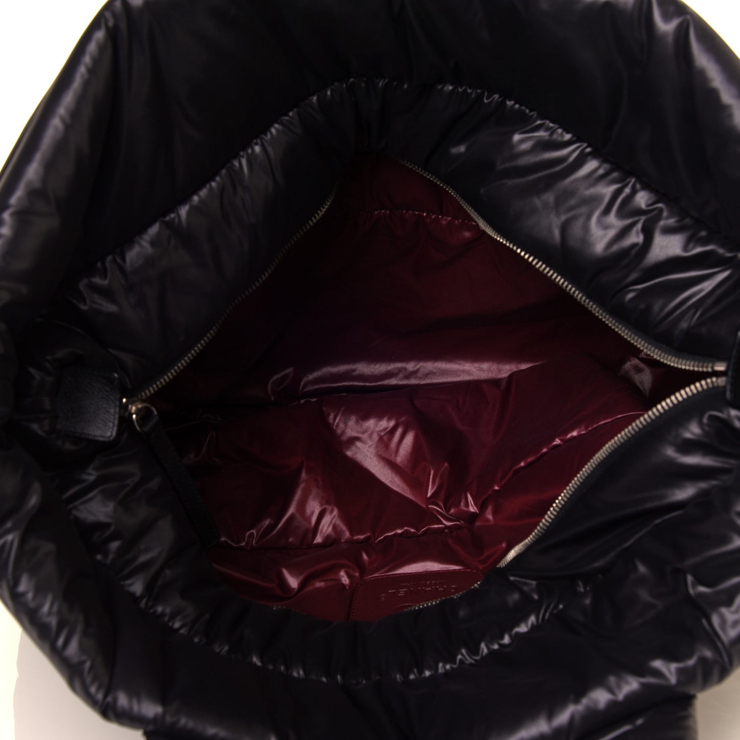 Nylon Quilted Large Coco Cocoon Tote Black