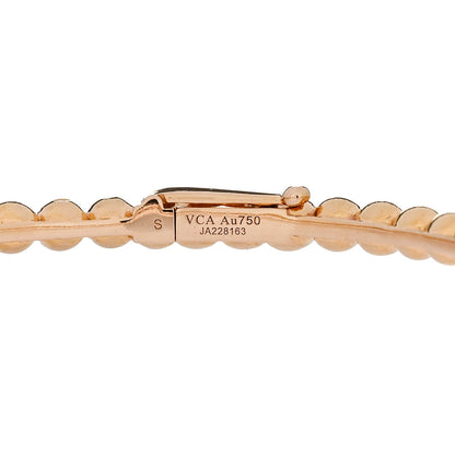 Van Cleef & Arpels 18K Rose Gold Perlee Pearls of Gold Bracelet S 4 of 4