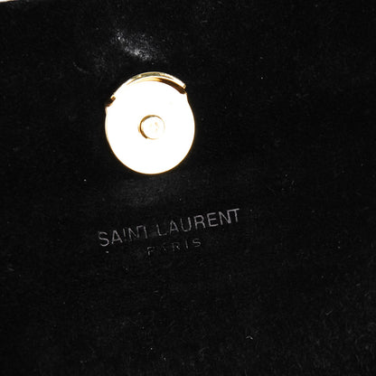 Saint Laurent Patent Small Classic Monogram Tassel Satchel Black 7 of 7