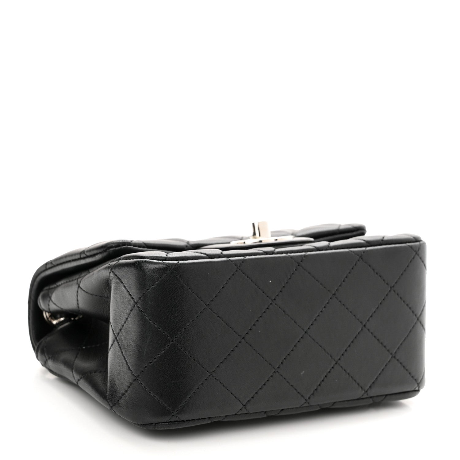 Chanel Lambskin Quilted Mini Square Flap Black 4 of 11
