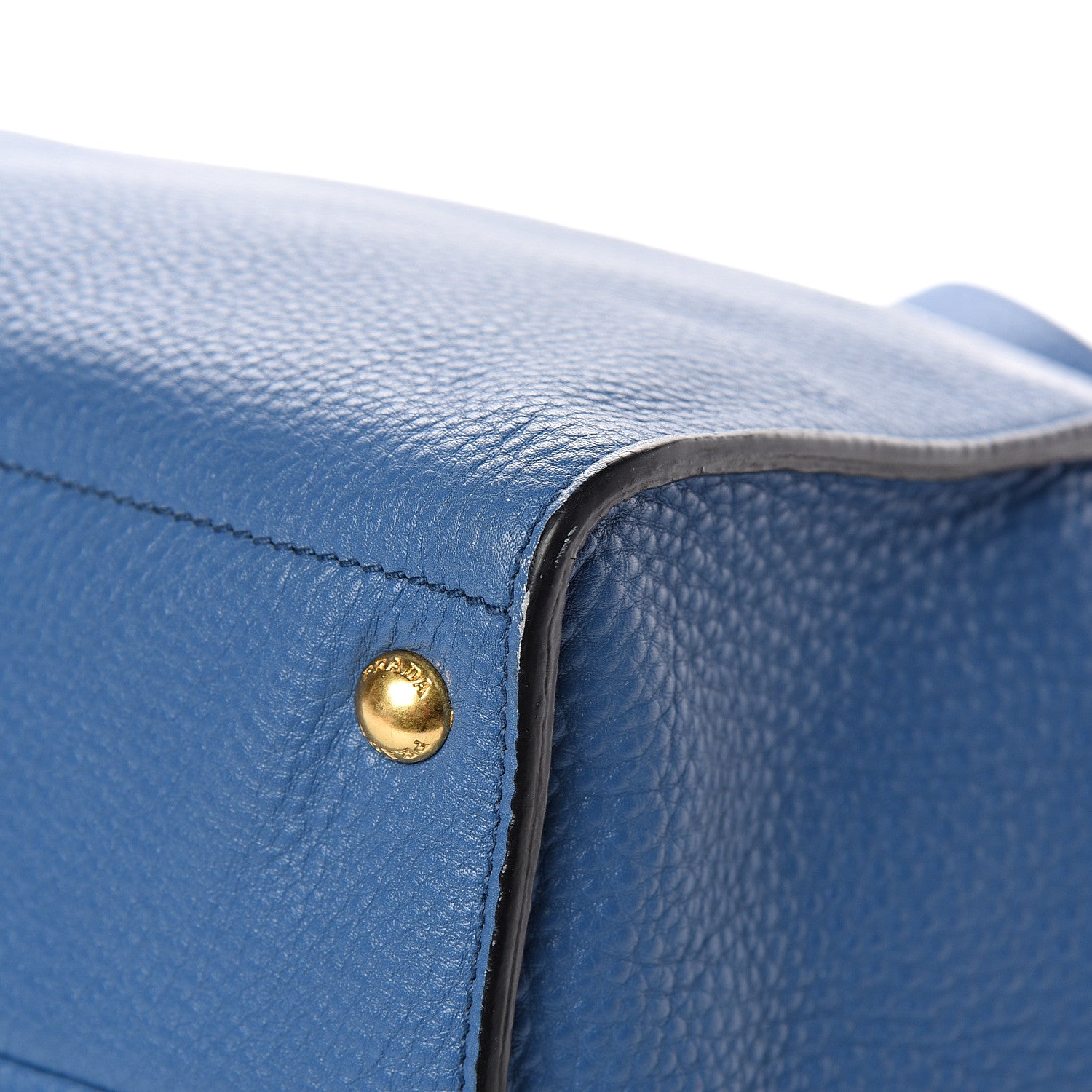 Prada Vitello Daino Tote Cobalto 9 of 10