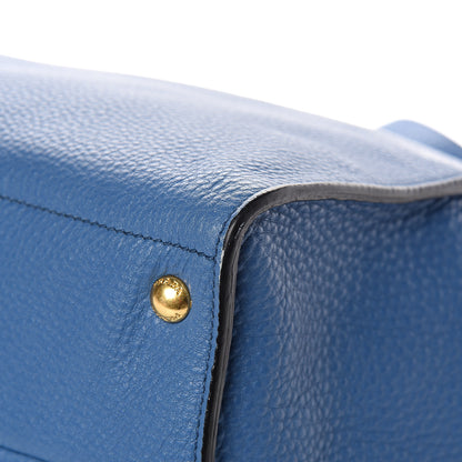 Prada Vitello Daino Tote Cobalto 9 of 10
