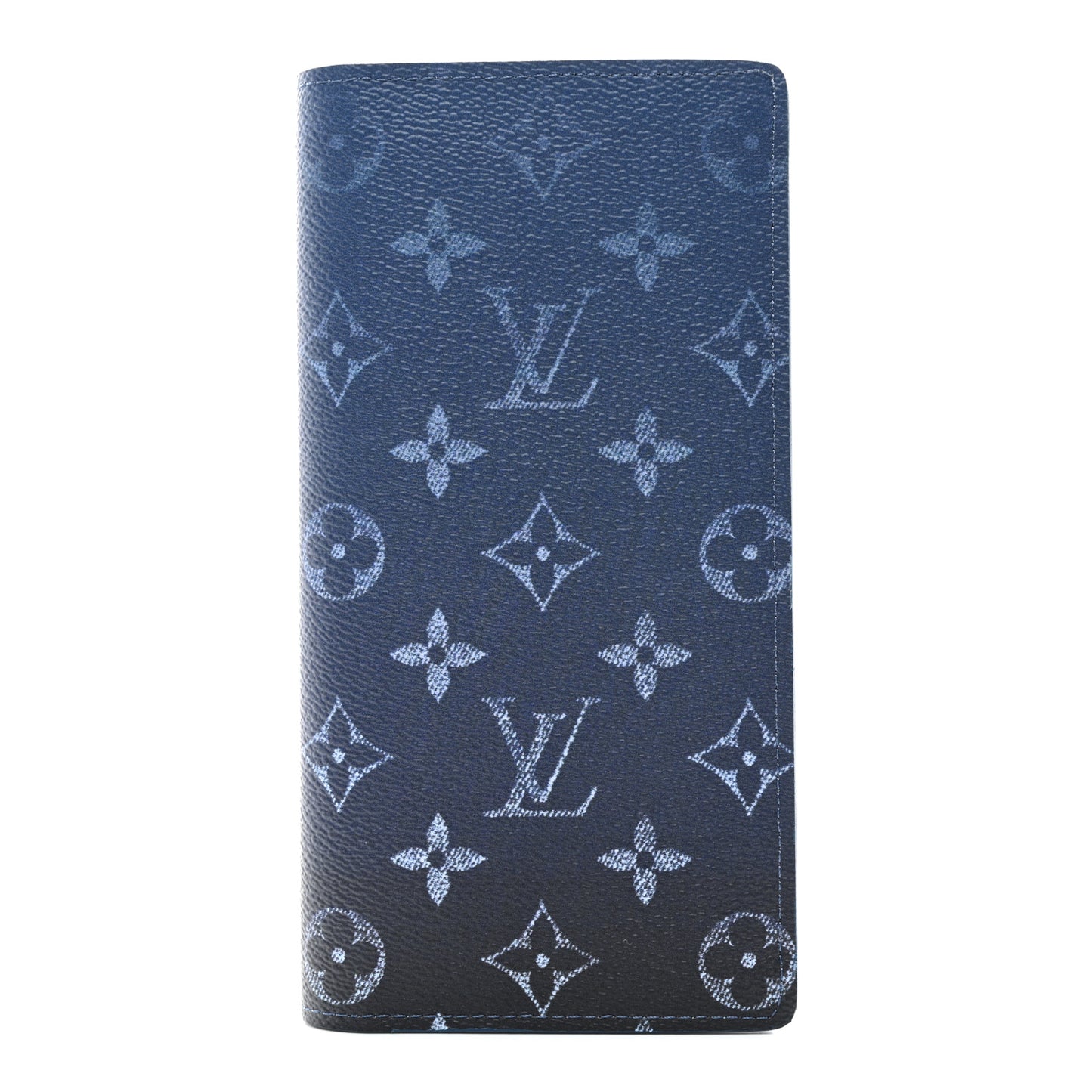 Monogram Gradient Brazza Wallet Navy Blue