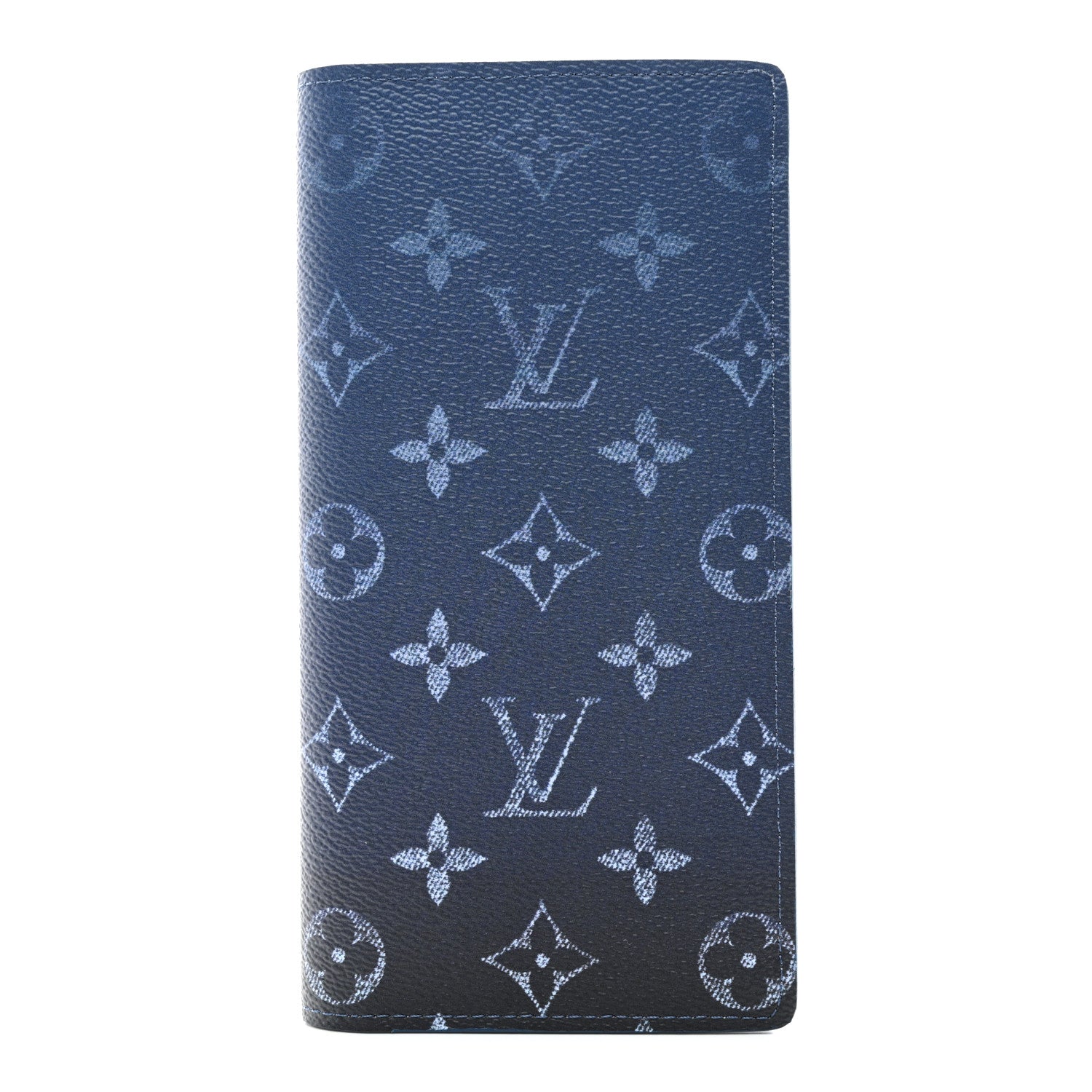 Louis Vuitton Monogram Gradient Brazza Wallet Navy Blue 1 of 8