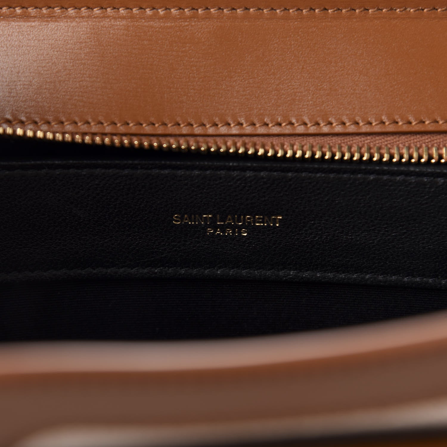 Saint Laurent Canvas Calfskin Medium Uptown Tote Brown 9 of 11