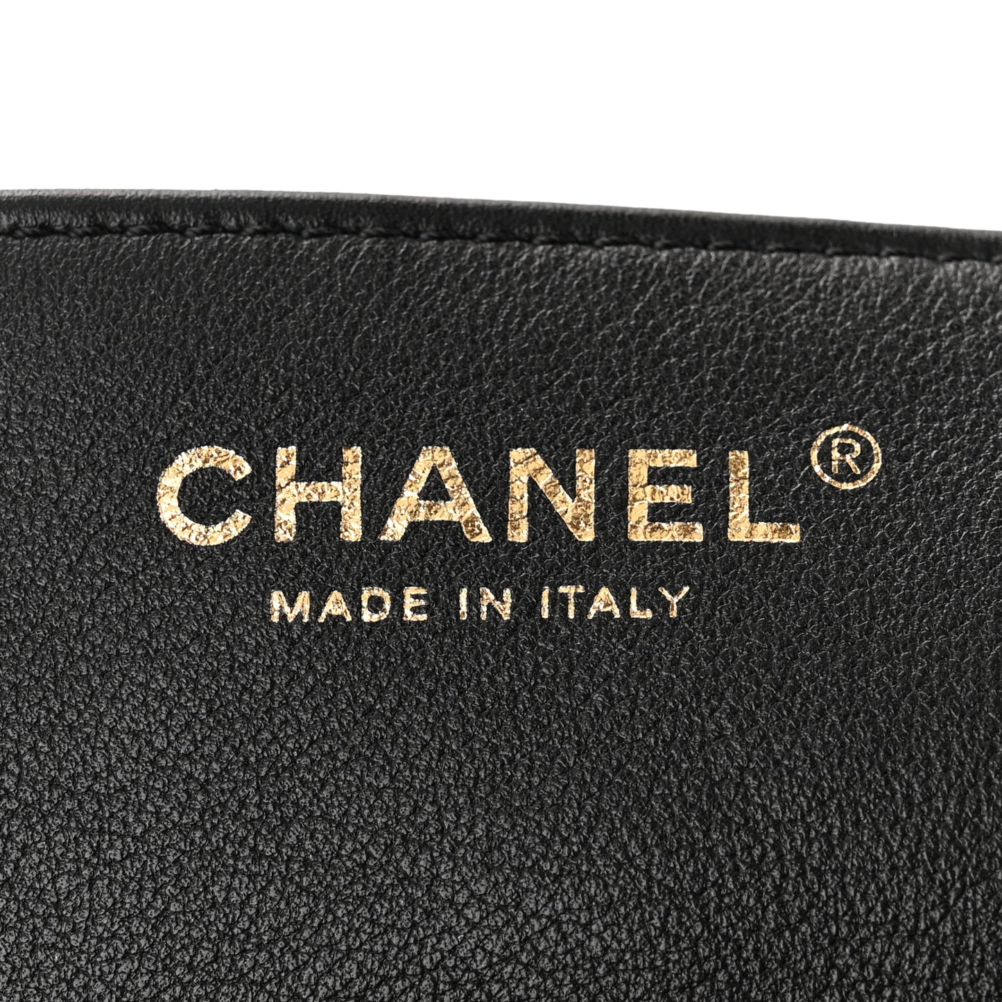 Calfskin Stitched Curved Chain Hobo Black