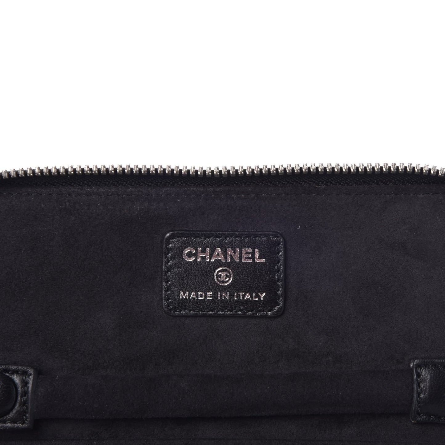 Lambskin Quilted Jewelry Case Black