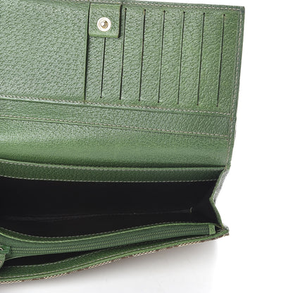 Gucci Monogram Studded Continental Wallet Green 6 of 7