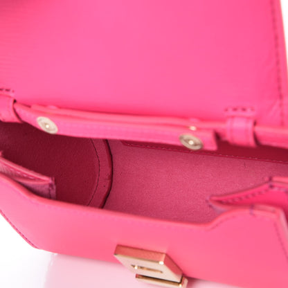 Givenchy Textured Calfskin Micro Pandora Box Clutch Fuchsia 5 of 6