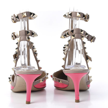 Valentino Garavani Patent Rockstud Ankle Strap 65mm Pumps 36.5 Peony Poudre 6 of 8