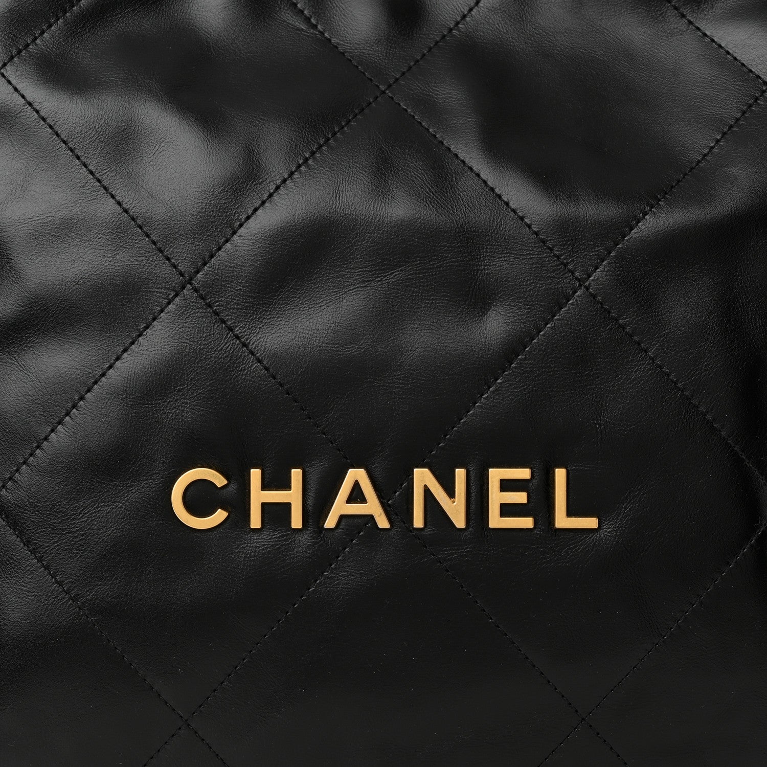 Chanel Shiny Calfskin Quilted Small Chanel 22 Black 9 of 11