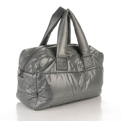 Chanel Nylon Coco Cocoon Medium Reversible Tote Grey 3 of 7