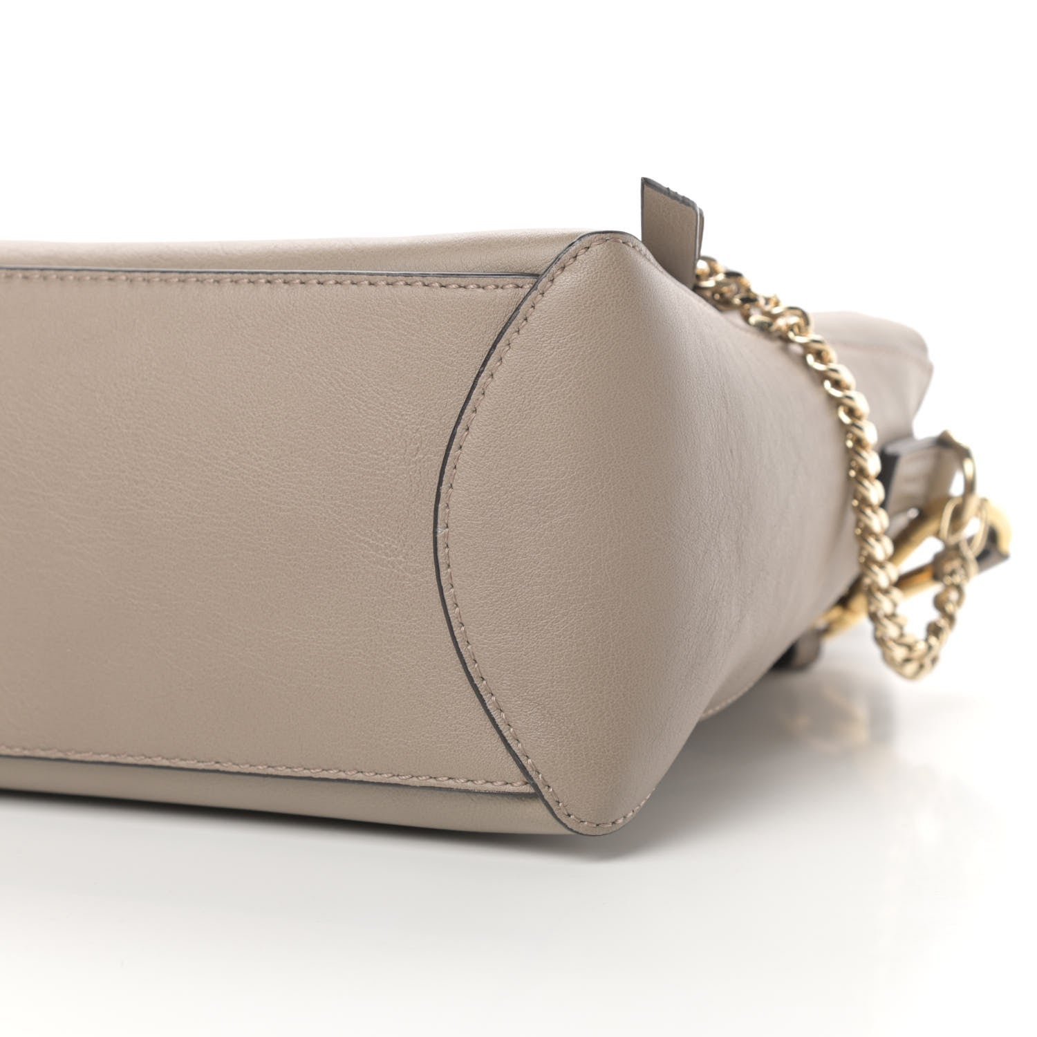 Chloe Calfskin Small Faye Day Shoulder Bag Motty Grey 10 of 10