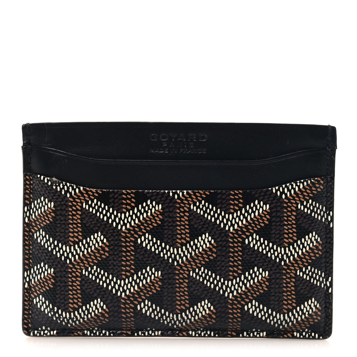 Goyardine Saint Sulpice Card Holder Black