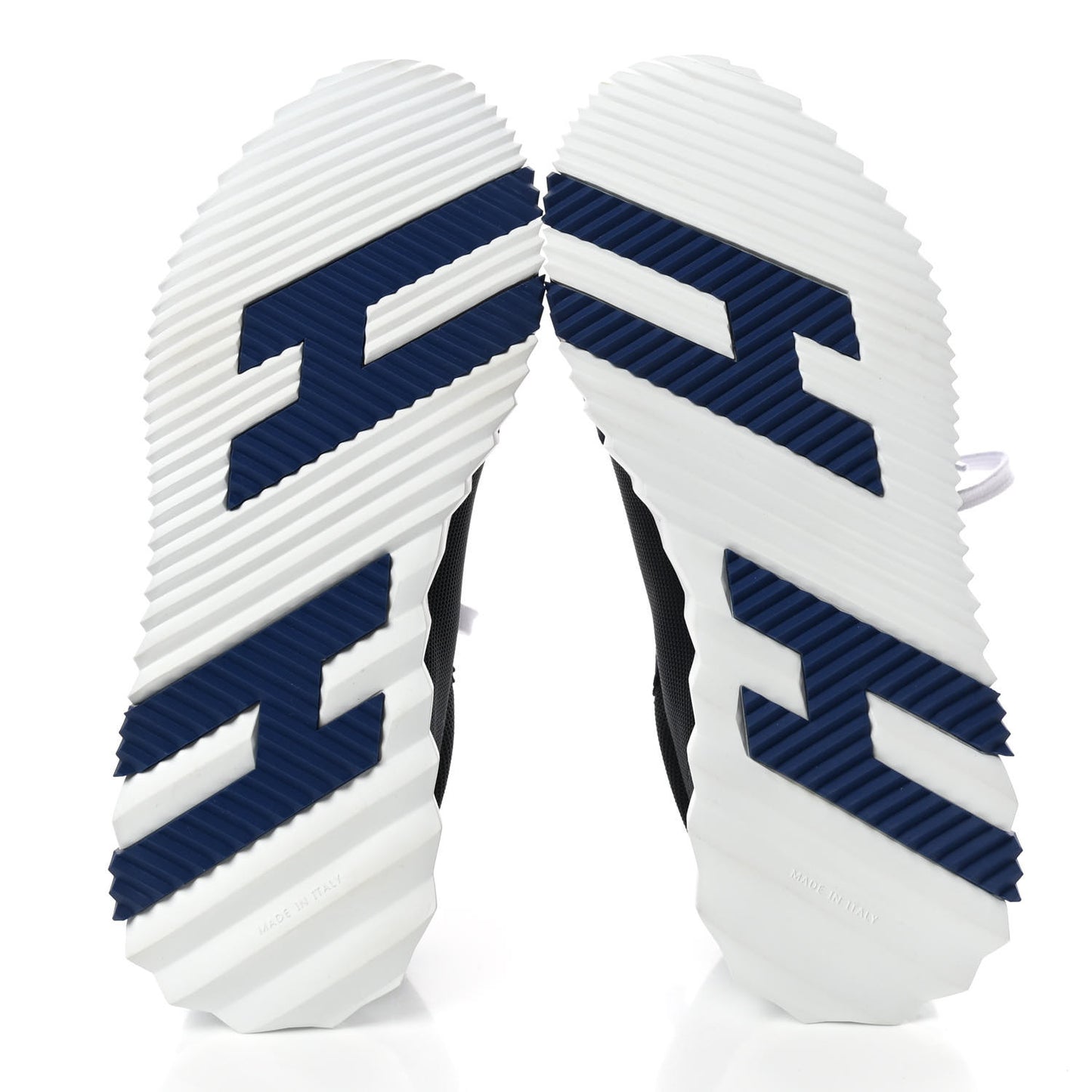 Technical Canvas Suede Goatskin Bouncing Sneakers 39.5 Marine