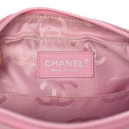 Chanel Calfskin Quilted Cambon Camera Bag Pink Black 7 of 11