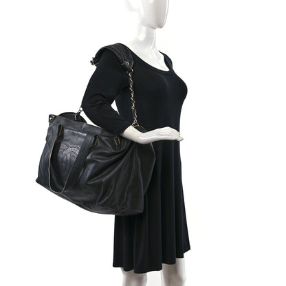Chanel Lambskin Edgy XL Tote Black 2 of 17
