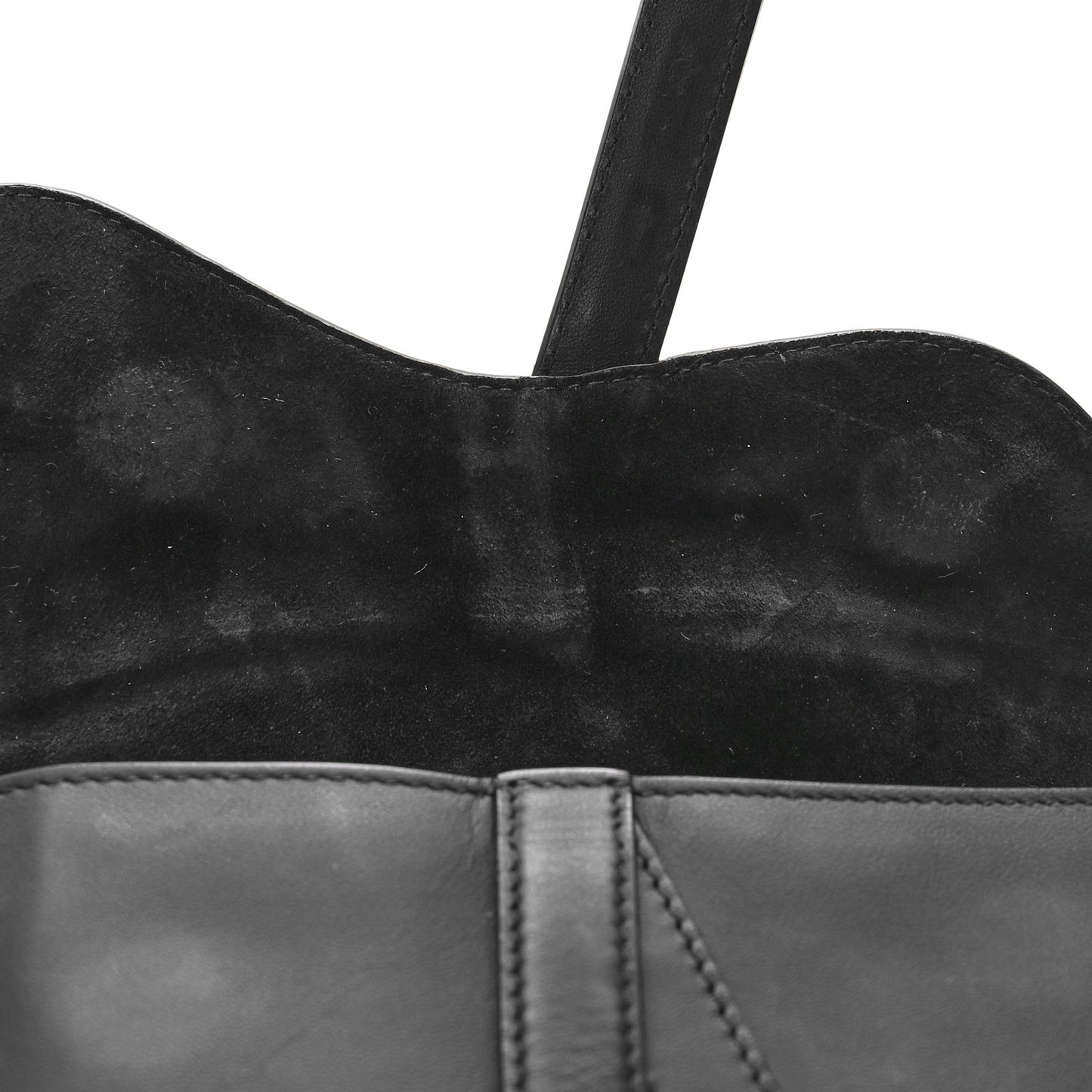 Ultra Matte Calfskin Saddle Belt Bag Black