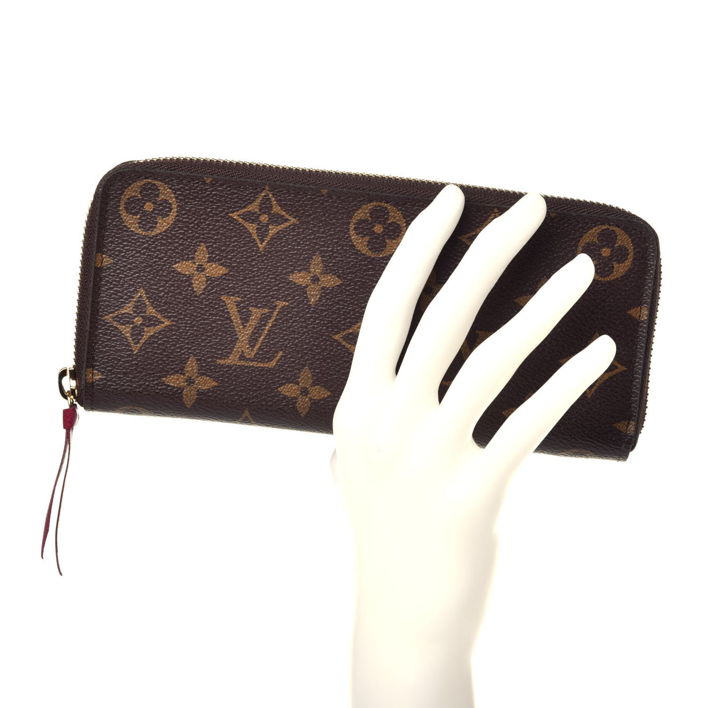 Monogram Clemence Wallet Fuchsia