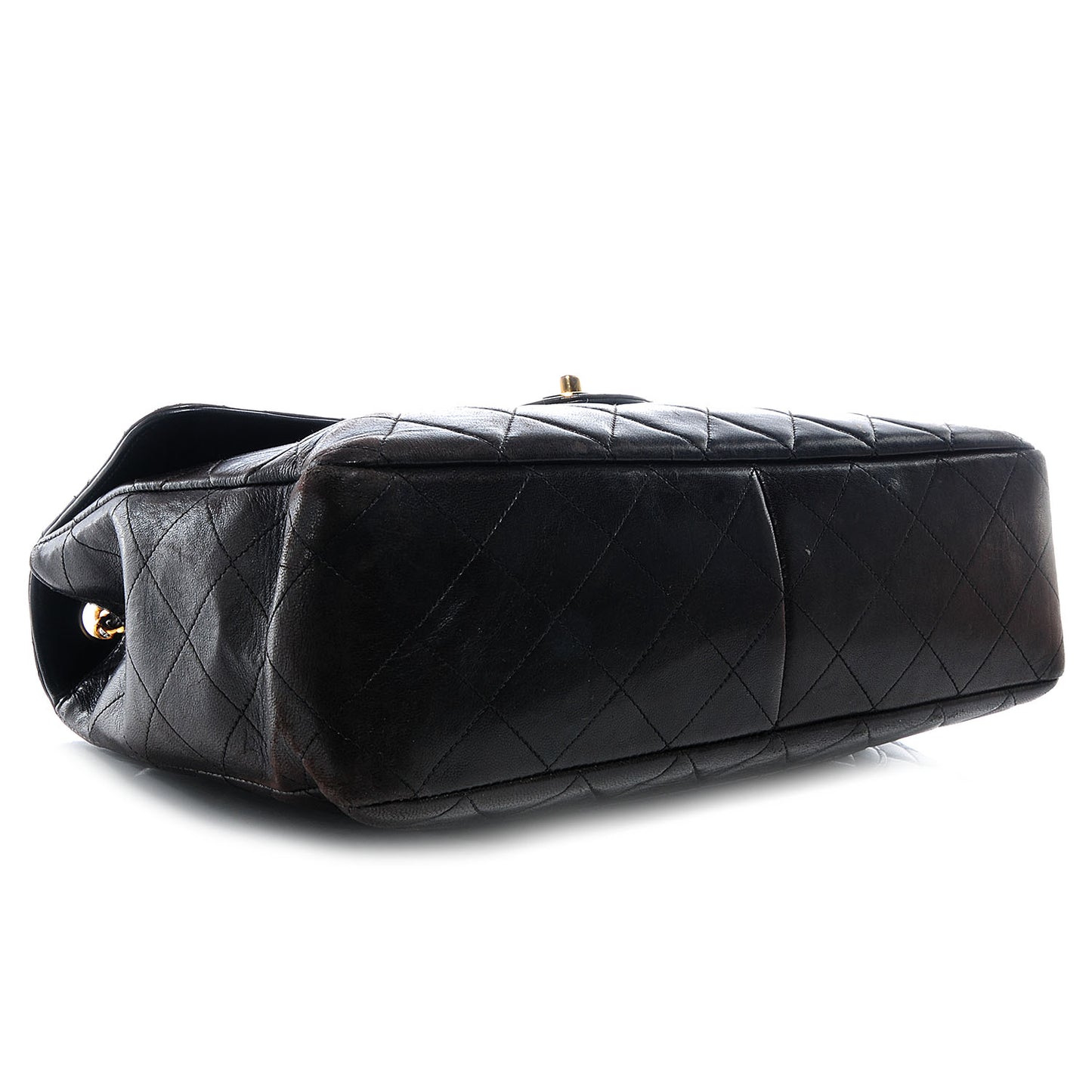 Lambskin Jumbo Flap Black