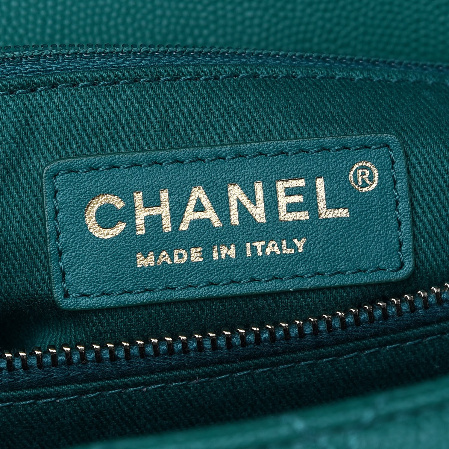 Chanel Caviar Quilted Medium Coco Handle Flap Green 5 of 8
