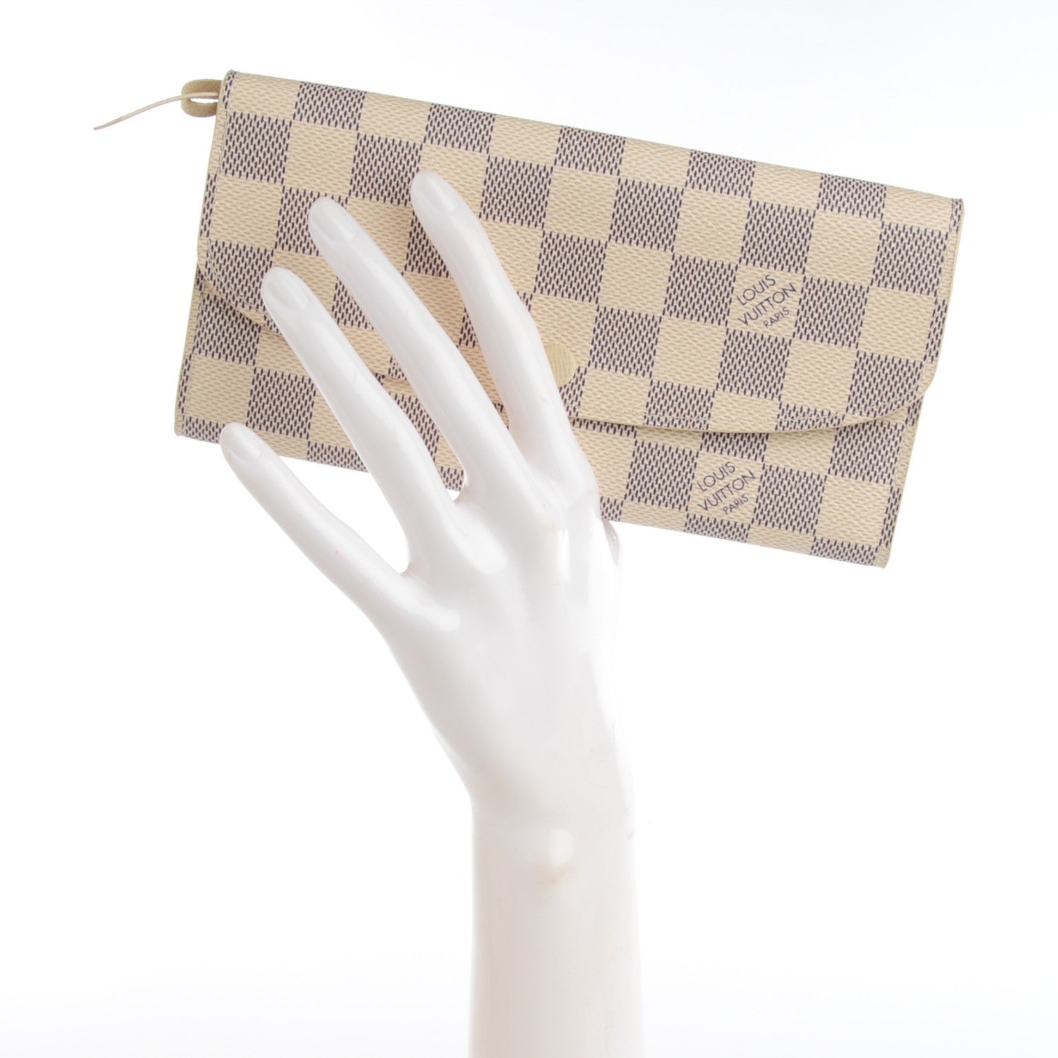 Louis Vuitton Damier Azur Emilie Wallet 2 of 7