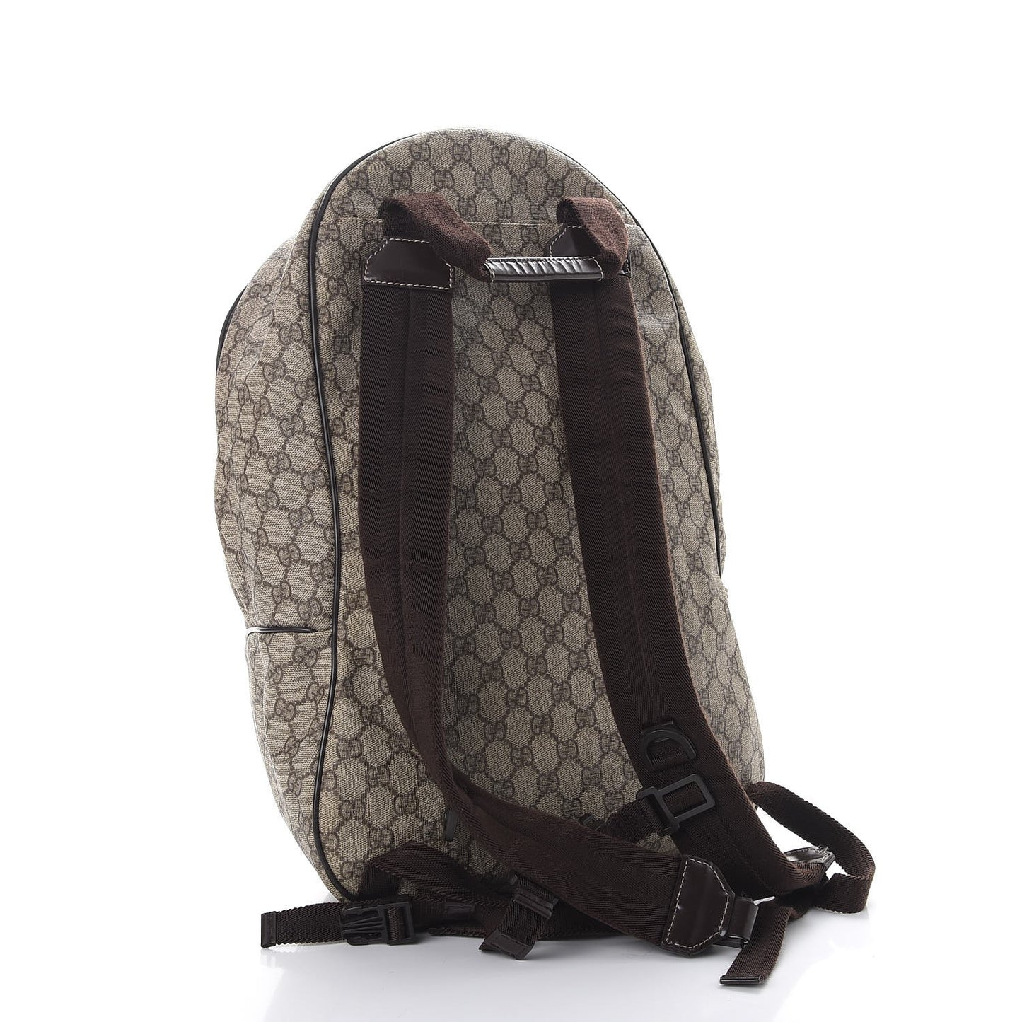 GG Plus Monogram Interlocking G Medium Backpack Dark Brown