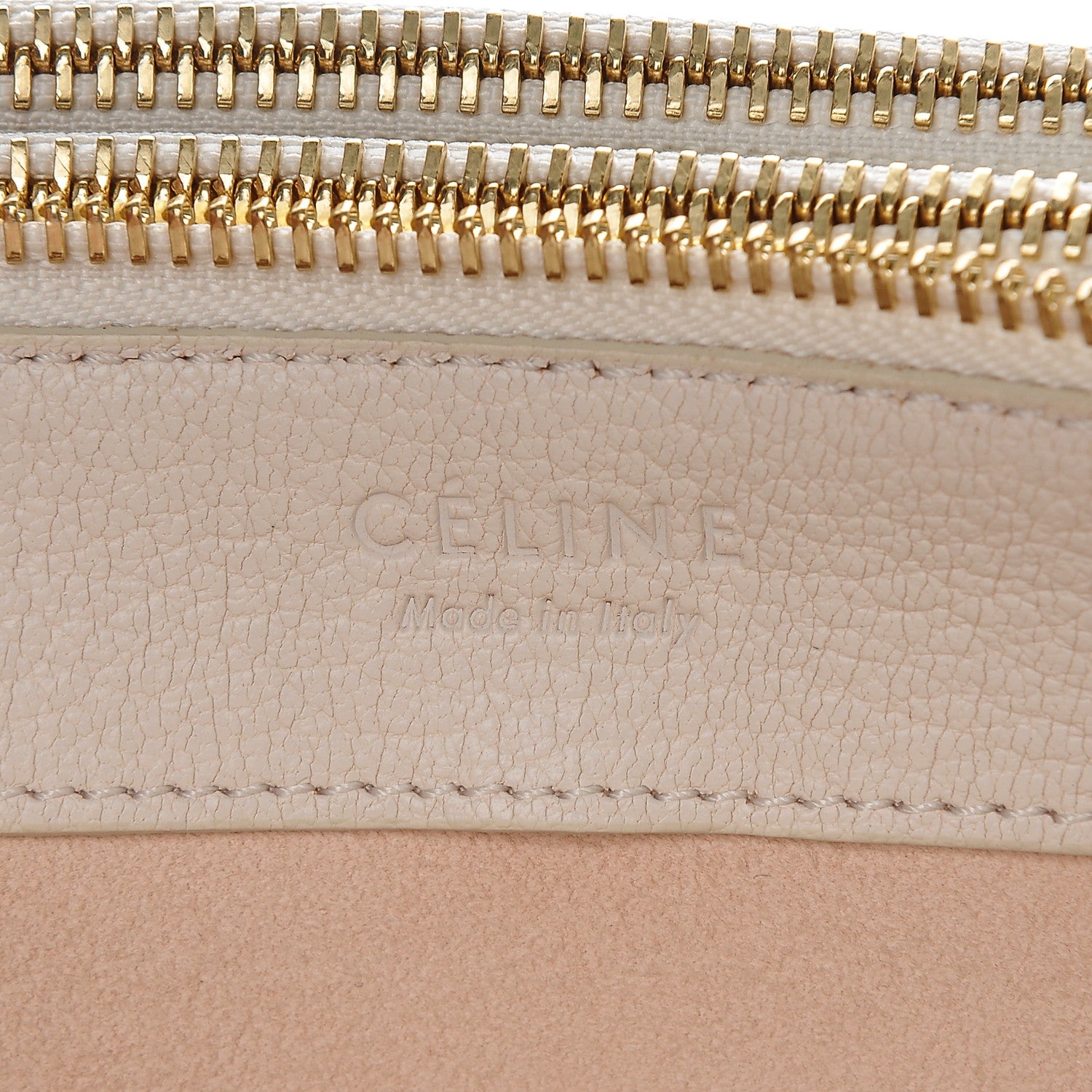Celine Goatskin Large Trio Crossbody Bag White 6 of 7