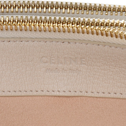Celine Goatskin Large Trio Crossbody Bag White 6 of 7