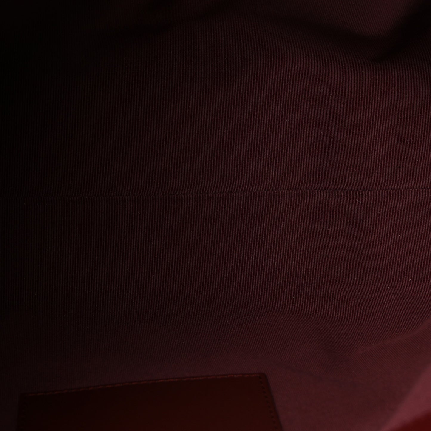 Calfskin Stitched Shopping Bag Burgundy