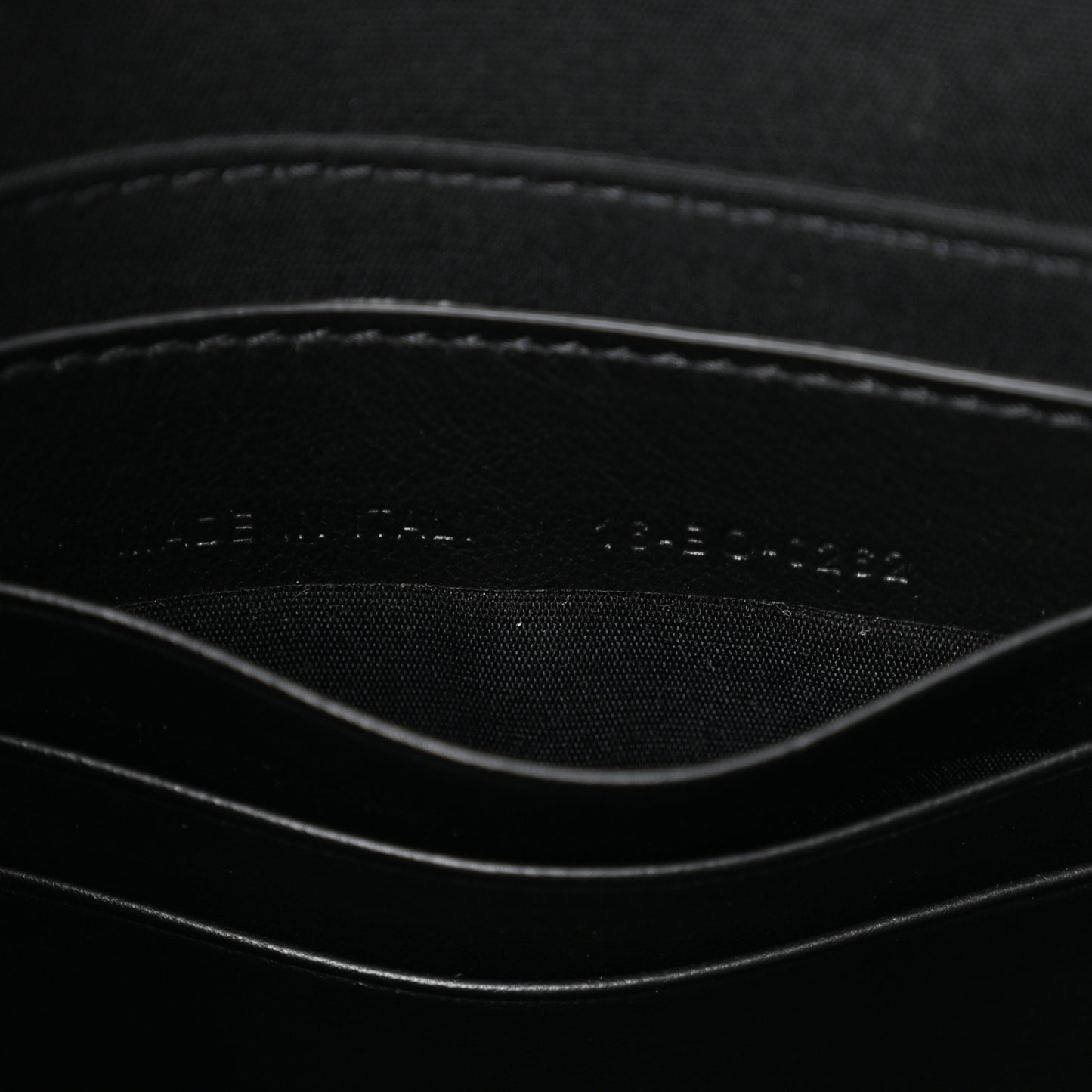 Oblique A4 Zipped Pouch Beige Black