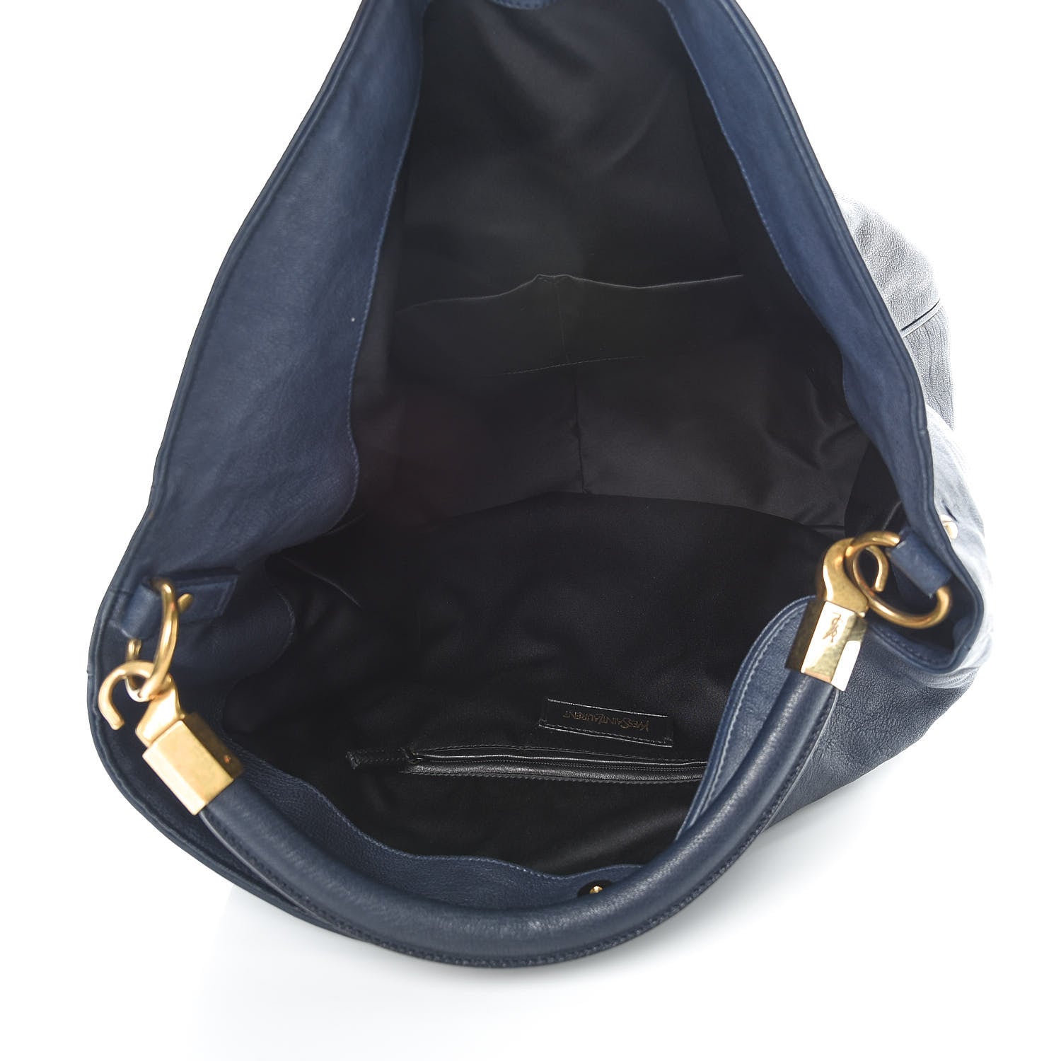 Saint Laurent Goatskin Large Roady Hobo Navy 5 of 12