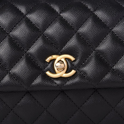 Chanel Caviar Quilted Mini Coco Handle Flap Black 8 of 8
