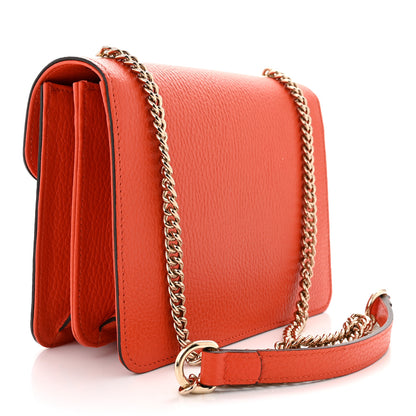 Gucci Dollar Calfskin Small Interlocking G Shoulder Bag Sun Orange 3 of 10