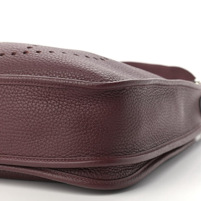 Hermes Taurillon Clemence Evelyne III PM Bordeaux 10 of 12
