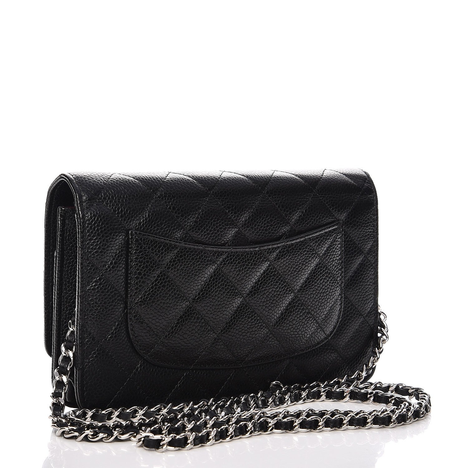 Chanel Caviar Quilted Wallet On Chain WOC Black 3 of 9