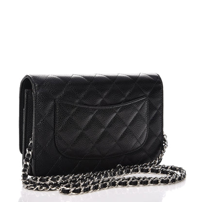 Chanel Caviar Quilted Wallet On Chain WOC Black 3 of 9