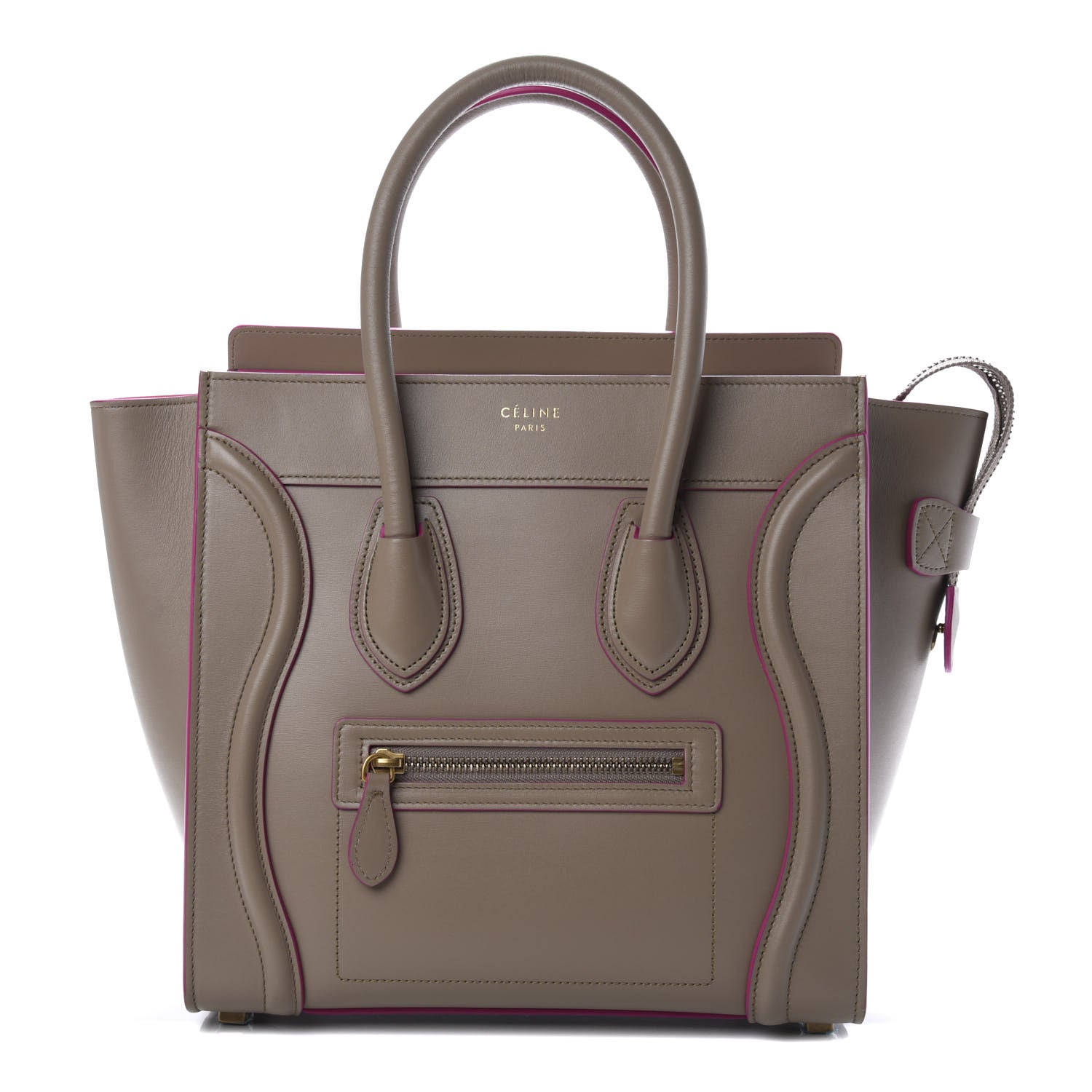 Celine Palmelato Calfskin Micro Luggage Beige 1 of 11