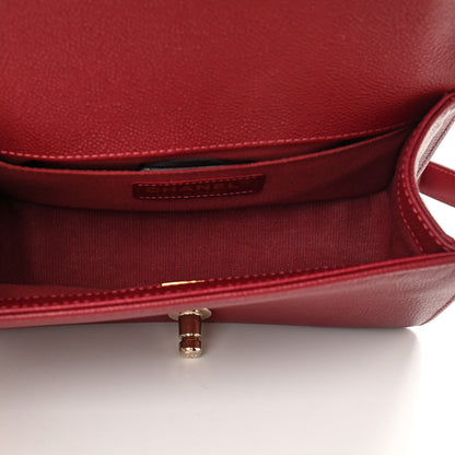 Chanel Caviar Quilted Small Boy Flap Burgundy 5 of 11