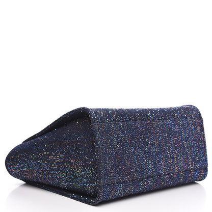 Chanel Viscose Sequins Medium Deauville Tote Navy 4 of 11